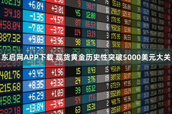 东启网APP下载 现货黄金历史性突破5000美元大关